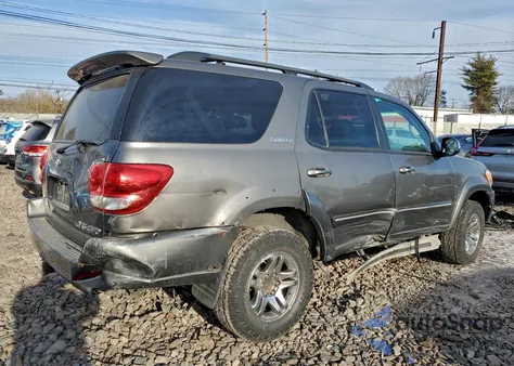 2007 Toyota Sequoia Limited from USA, damaged, VIN 5TDBT48A77S286571